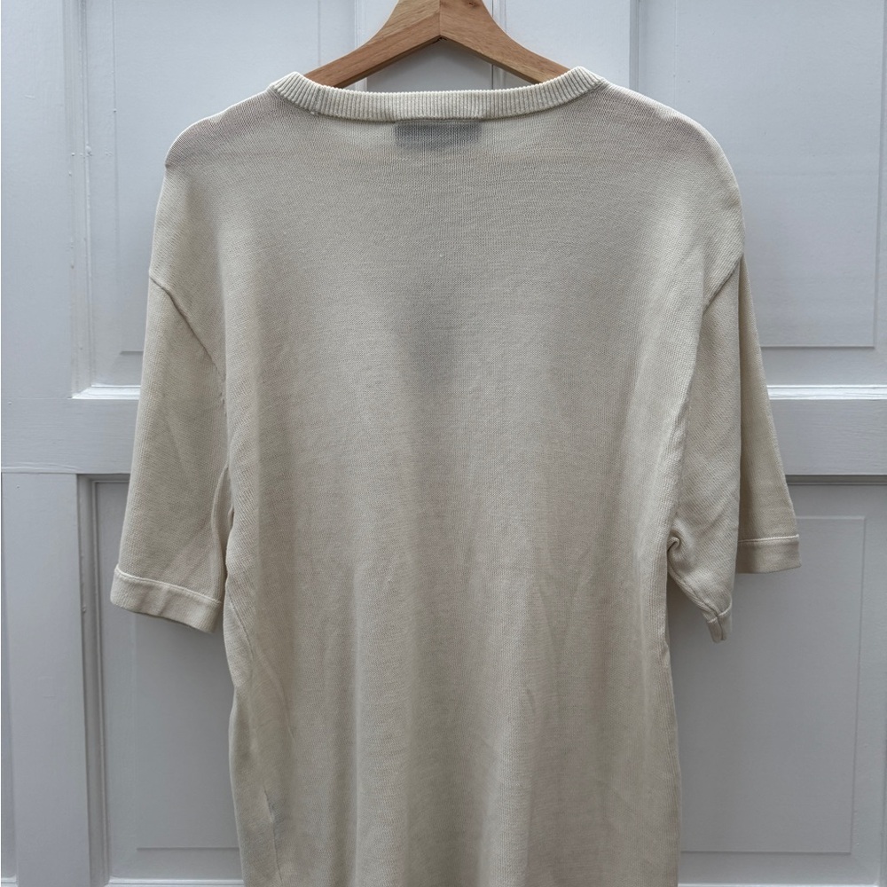 rag & bone Cream Men's Short Sleeve Tee - Picture 4 of 7